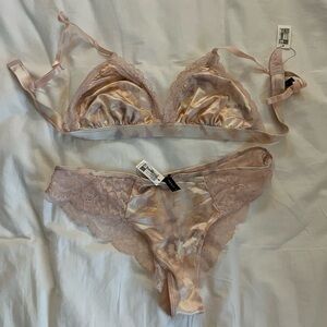 DYNAMITE pink lingerie set